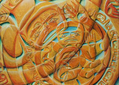 "Emergence" Acrylic on canvas Private Collection Anchorage, AK ©2003 Clarissa Rizal